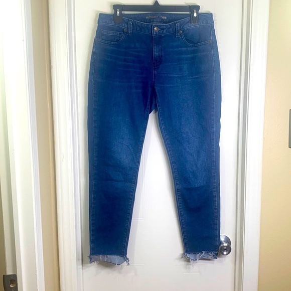 Michael Kors - Izzy Skinny Dark Denim Jeans Size 6 - Picture 1 of 12